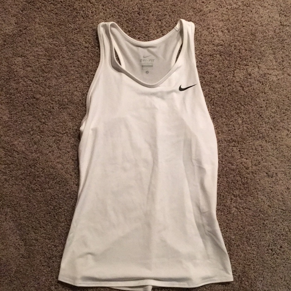 White Nike Tank Top